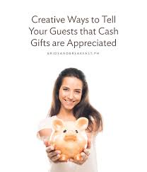 fun ways to ask for cash gifts