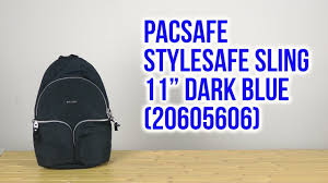 Распаковка pacsafe stylesafe sling 11