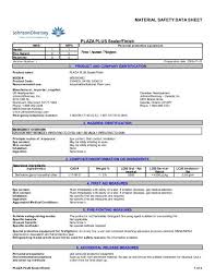 data sheet plaza plus sealer finish