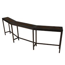 Ailey Curved Wedge Copper Console Table