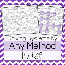 Solving Systems Of Equations Worksheet