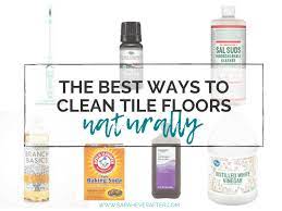 to clean tile floors naturally