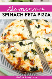 domino s spinach feta pizza the
