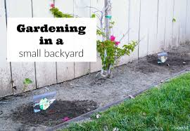 Gardening In A Small Backyard The
