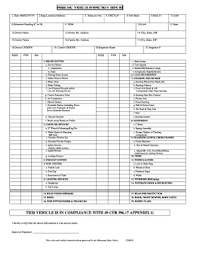 printable vehicle inspection checklist