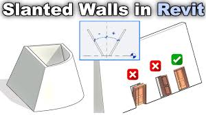 slanted walls in revit tutorial