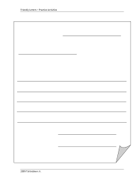 Blank Letter Template Friendly Letter Template Free Pdf Printable