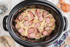 how to cook kielbasa and sauer in