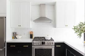 white two toned kitchen cabinets