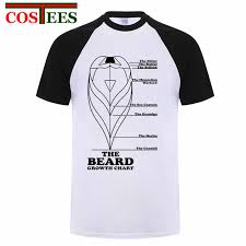 Funny Men T Shirt Beard Growth Chart T Shirt Man Male Adult Nature Cotton Camisetas Men Oversize Tshirt Camisa Tee Shirt Hombres