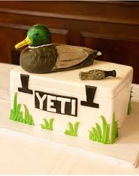 yeti ice chest groom s cake with duck