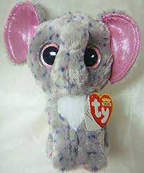 Stuffed animals & plush toys; New Ty Beanie Boos Specks The Spreckled Elephant Glitter Eyes Regular Size 6 Inch Cute Plush