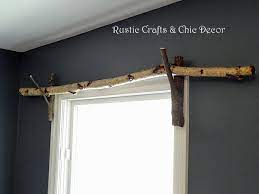diy curtain rods rustic crafts diy