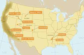 After japan had bombed pearl harbour in december 1941, america declared war on japan. Map Of Japanese American Internment Camps Japanese American Internment Memories