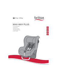 User Manual Britax Römer Max Way Plus