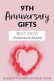 9th anniversary gifts best ideas