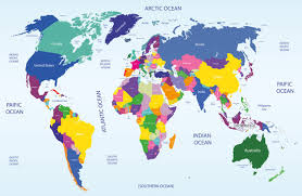 world map with countries images