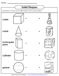These free printable shapes worksheets have a lot to offer if your little one is ready to learn about shapes. Solid Shapes Worksheets Very Basic
