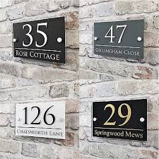 Contemporary House Sign Address Plaques