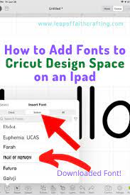 how to add fonts to cricut design e