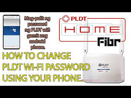 change pldt wifi pword using phone