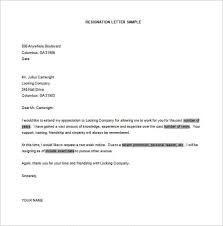 Sample Simple Resignation Letter Scrumps