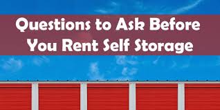 ask before you a self storage unit