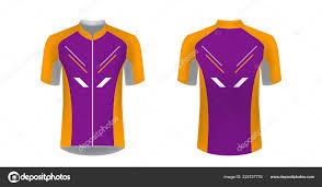 Cycling Jersey Vector Mockup Shirt Sport Design Template