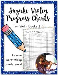 Suzuki Violin Progress Charts For Books 1 4