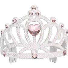 Details About Adult Child Glittering Pink Heart Princess Queen Tiara Crown Costume Accessory