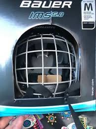 Details About New Bauer Ims 5 0 Ice Hockey Helmet With Cage And Chin Guard Black Size Medium