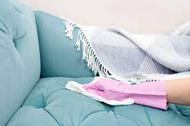 how to clean a microfiber couch so it