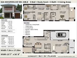 Find two story home designs between 1900 & 2100 square feet. Duplex Townhouse House Plan House Design 208 M2 2247 Sq Etsy