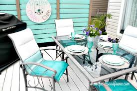 ombre chalk paint patio chair makeover