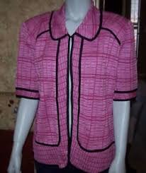 Details About New Exclusively Misook Pink Short Sleeve Sweater Jacket Small Medium Large Xl