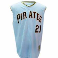 Roberto Clemente Jersey Pittsburgh Pirates 21 White Mlb