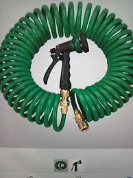Smart Home Green 50 Ft Coil Hose With 2