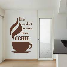 Cheap Coffee Wall Decal – Style and Apply