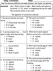 Do your kids know more of the answers? Nocturnal Animals Allaboutnature Com