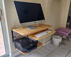 Minimalist Floating Desk Wood Desk Desk