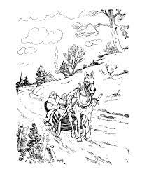 Printable horse coloring pages, coloring sheets and pictures for kids, children. The Classic Christmas Coloring Page One Horse Open Sleigh This Classic Christmas Scen Horse Coloring Pages Christmas Coloring Books Christmas Coloring Pages