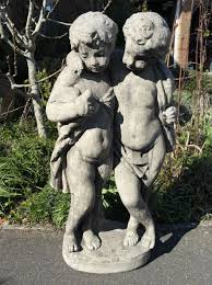 Putti Cherubs 108cm Stone Garden Statue