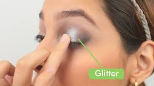 3 ways to apply glitter eye makeup