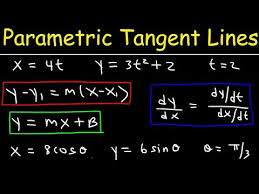 Tangent Lines Of Parametric Curves