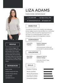 8 fashion designer resume templates