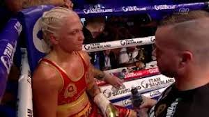 She's also an orthodox fighter and speaking of you in an interview, her coach, thomas madsen, said, her strength is clearly her technique and ability to. Dina Thorslund Vs April Adams Wbo Superbantamweight Title Youtube