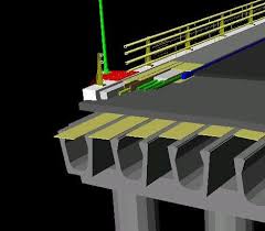 3d model of beam bridge and