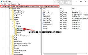 reset wordpad in windows 10