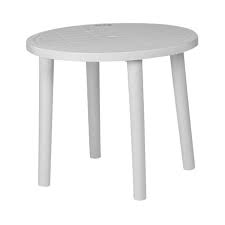 White Tossa Plastic Patio Table
