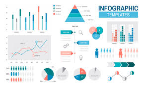 Infographic Templates Progress Analysis Charts Graph Vector
